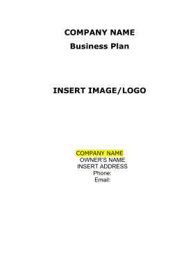 Technology Company Business Plan template