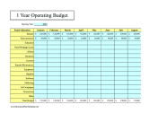 12-Month Operating Budget
