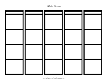 Affinity Diagram template