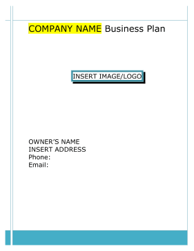 Fabrication Company Business Plan template