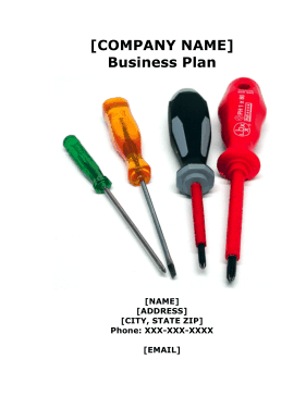 hardware store business plan sample