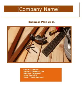 Home Improvement And Repair Services Business Plan template