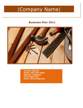 Home Improvement And Repair Services Business Plan template