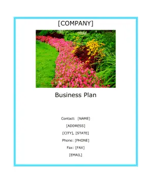 Landscaping Company Business Plan template