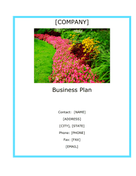 landscaping business plan summary