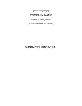 Pizza Business Plan template