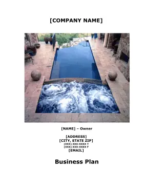 Pool Services Business Plan template