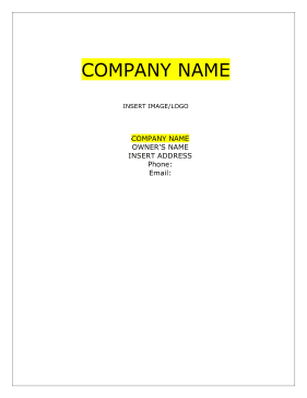 Towing Company Business Plan template