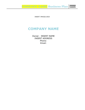 Truck And Freight Company Business Plan template