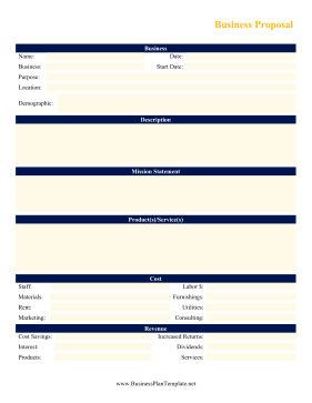 Business Proposal template