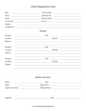 Check_Requisition_Form template