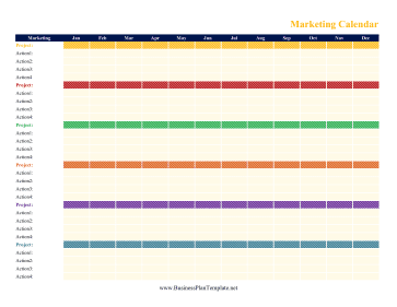 Marketing Calendar template