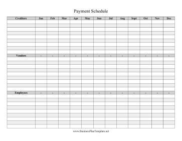 Payment Schedule template