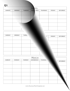 Quarterly Planner template