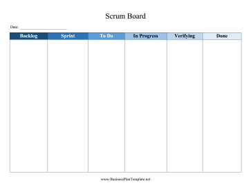 Scrum Board template