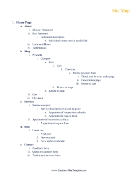 Site Map template