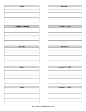 T-Ledgers template