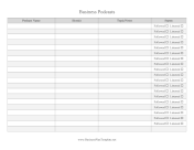 Business Podcast Listening Log template