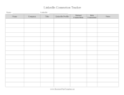 LinkedIn Connection Tracker template