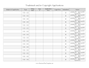 Trademark And Copyright Application Checklist template